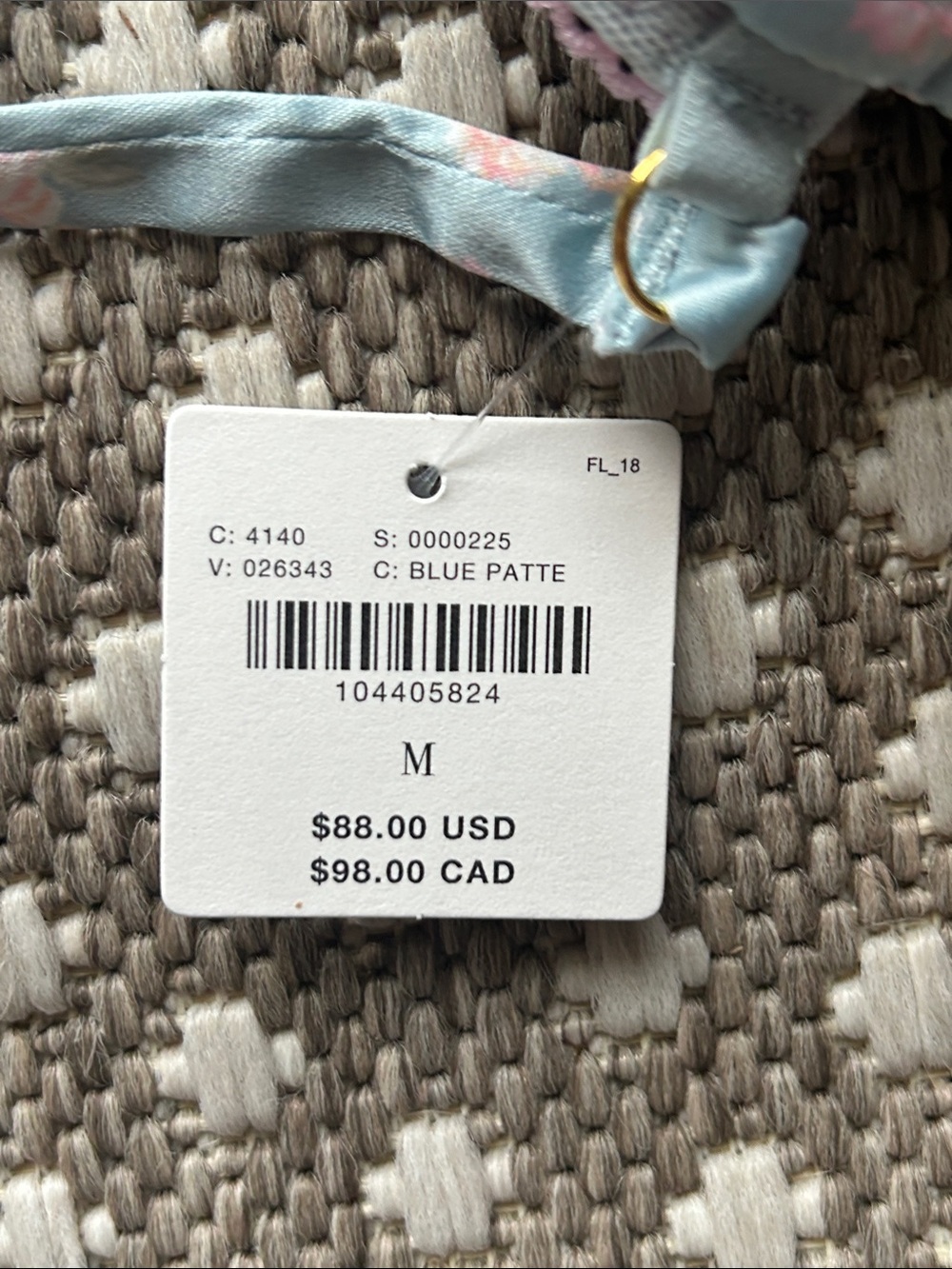 NWT Anthropologie LyreBird Silky Printed Longline Satin Bra Top (M) - Picture 8 of 8